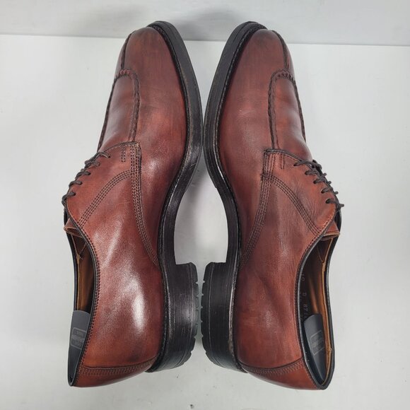 Allen Edmonds Men's Brown Split Toe Leather Shoes US Size 10D - Picture 6 of 8